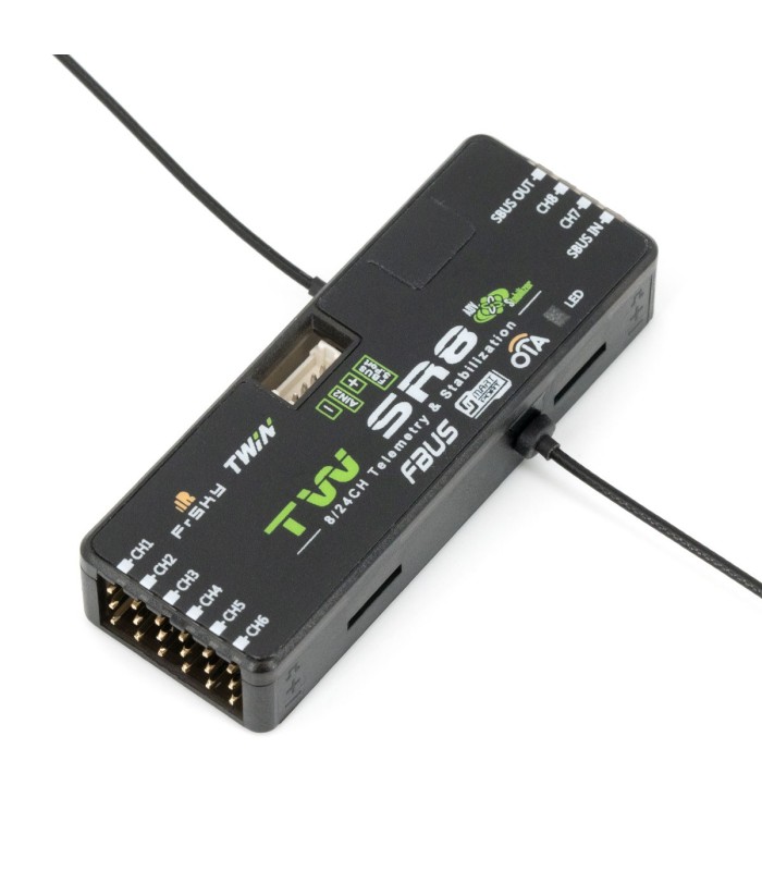 FrSky TW SR8 - Ricevente Dual 2.4GHz - 16CH/24CH SBUS - 8CH PWM