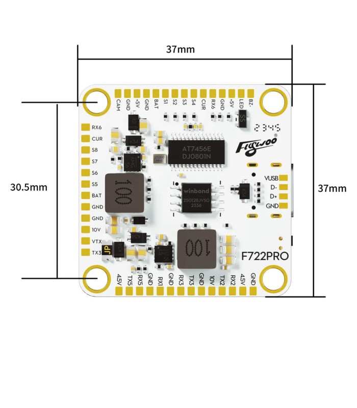 Flywoo GOKU F722 PRO V2 Flight Controller - (30X30)