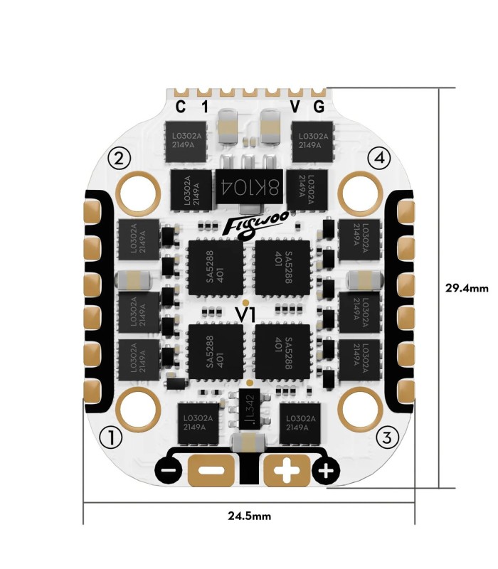 Flywoo GOKU GN405 Nano HD 35A Stack V3 - TXCO ELRS 2.4G