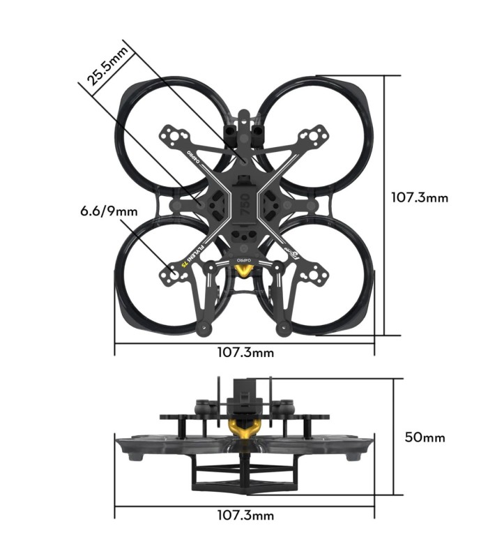 Flywoo FlyLens 75 Frame KIT - 1.6" FPV Whoop Frame