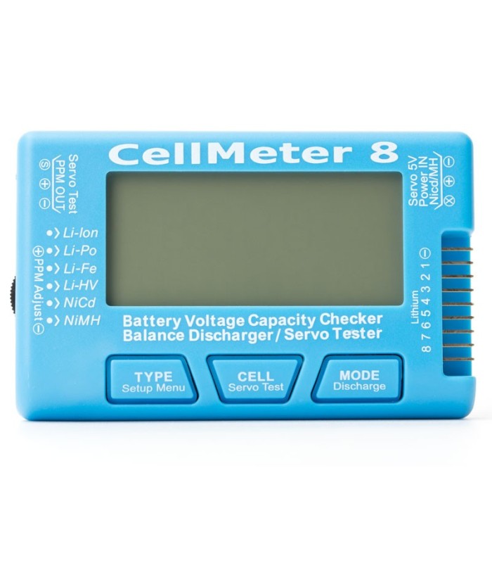 Cellmeter 8-Tester digitale multifunzionale con Servo Checker