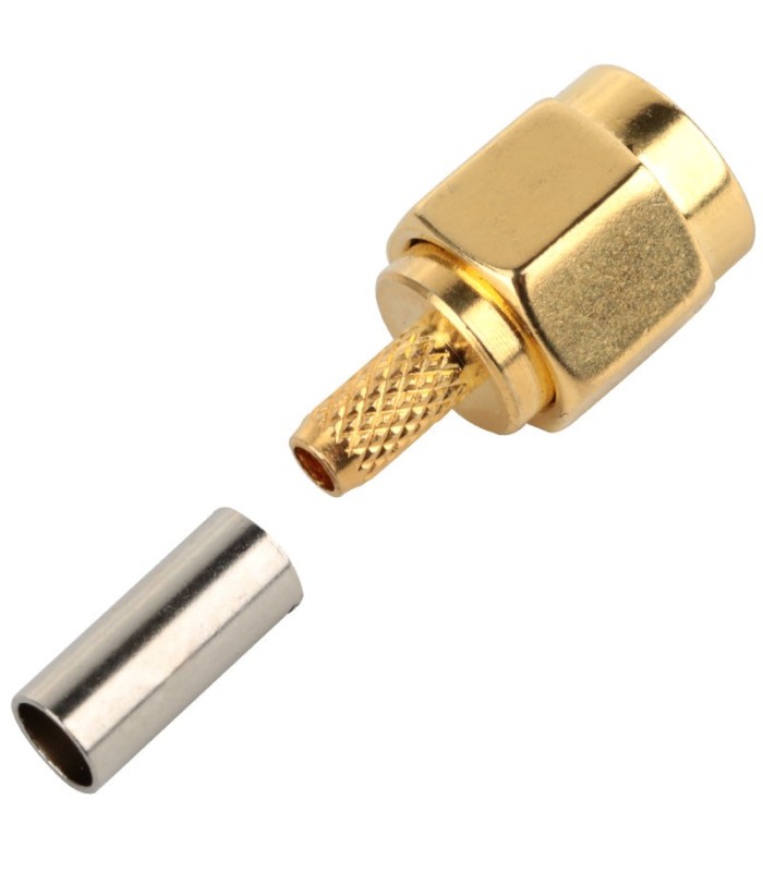 Connettore SMA Femmina da Crimpare / Saldare - Cavo RG316-RG174-LMR100