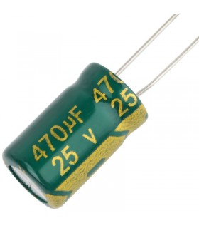 Condensatore Elettrolitico 25V 470uF - Alta Frequenza-105°