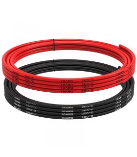 AWG18 - ESC-Motor Silicon Cable - 1m Rosso + 1m Nero