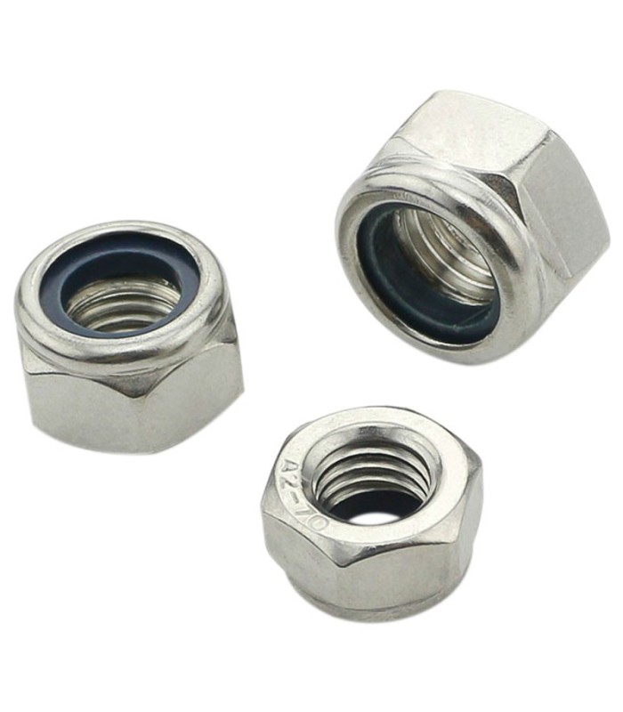 M3 Dadi autobloccanti - acciaio inox - 10 pezzi