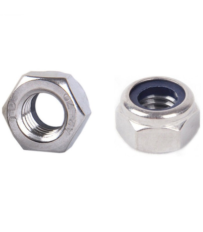 M3 Dadi autobloccanti - acciaio inox - 10 pezzi