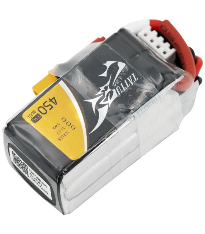 Tattu 450mAh 75C 3S1P 11.1V Lipo Battery Pack