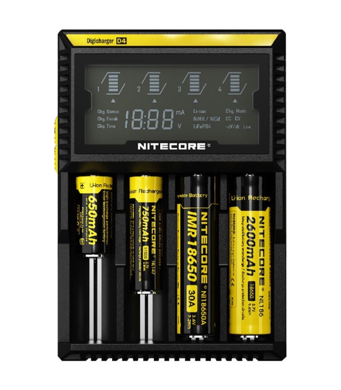 Nitecore D4 DigiCharger - Caricabatteria Universale