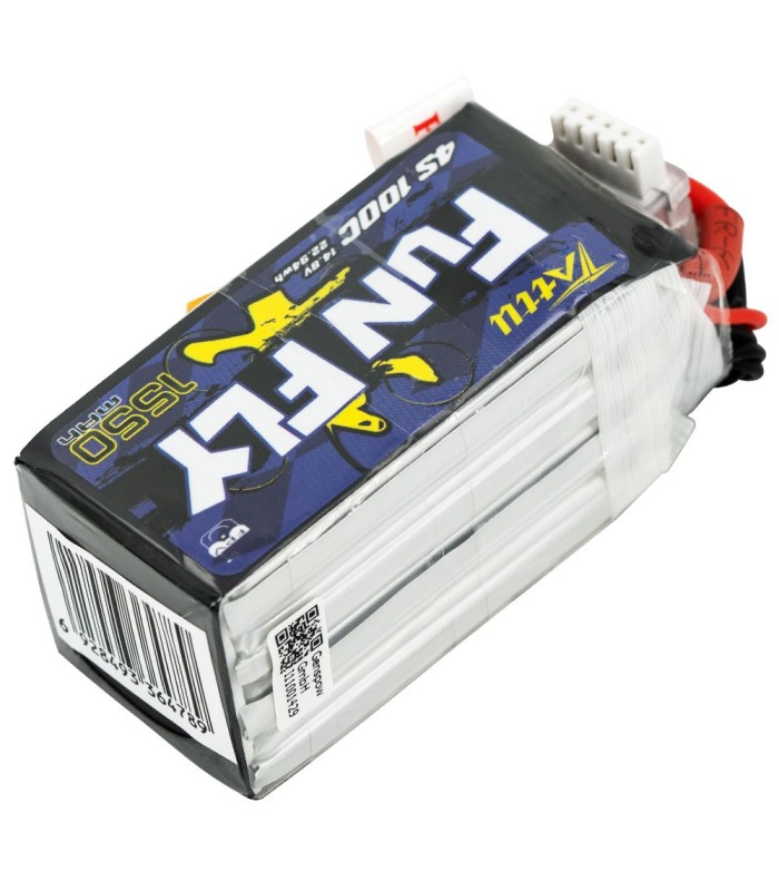 Tattu FunFly 1550mAh 100C-4S1P-14.8V Lipo Battery Pack