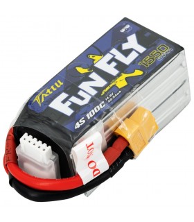Tattu FunFly 1550mAh 100C-4S1P-14.8V Lipo Battery Pack