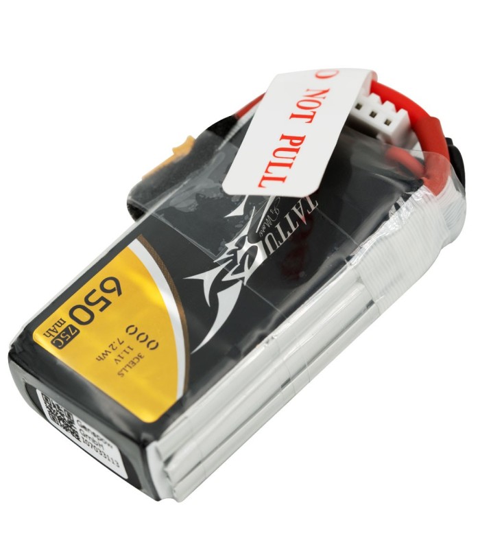 Tattu 650mAh 75C 3S1P 11.1V Lipo Battery Pack