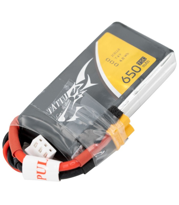 Tattu 650mAh 75C 2S1P 7.4V - XT30 - Lipo Battery