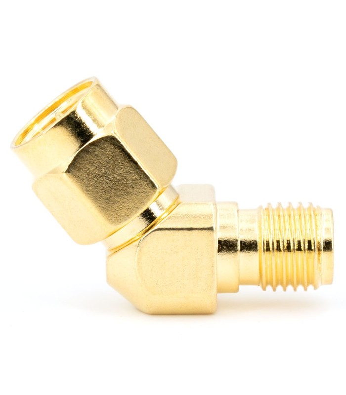 SMA maschio - SMA femmina - Adattatore 45°