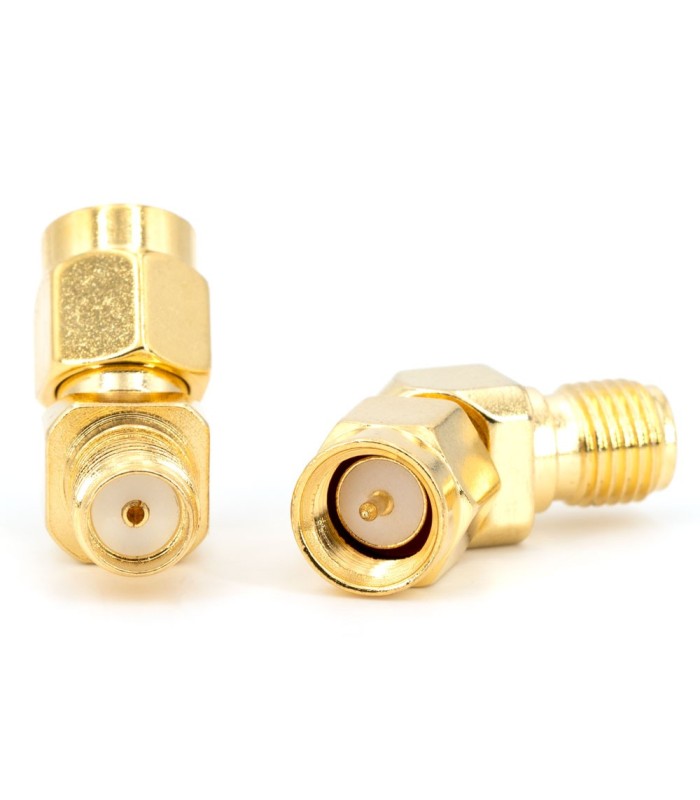 SMA maschio - SMA femmina - Adattatore 45°