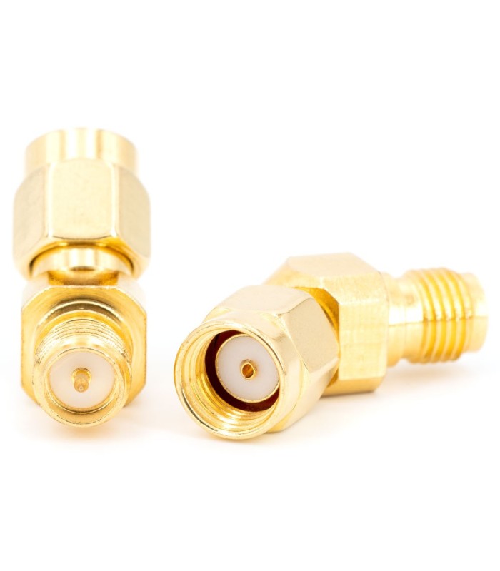 RP-SMA maschio - RP-SMA femmina - Adattatore 45°
