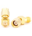 RP-SMA maschio - RP-SMA femmina - Adattatore 45°