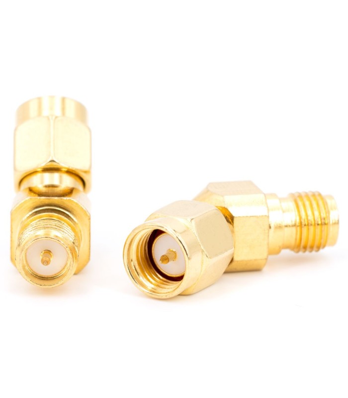 SMA maschio - RP-SMA femmina - Adattatore 45°