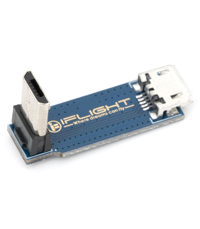 iFlight - Connettore MicroUSB 90° - Femmina-Maschio