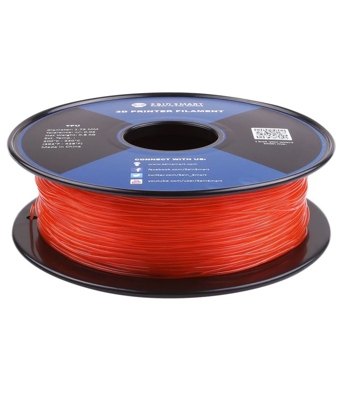 Sain Smart TPU Teal - Flexible Filament 1.75mm 0.8kg/1.76lb