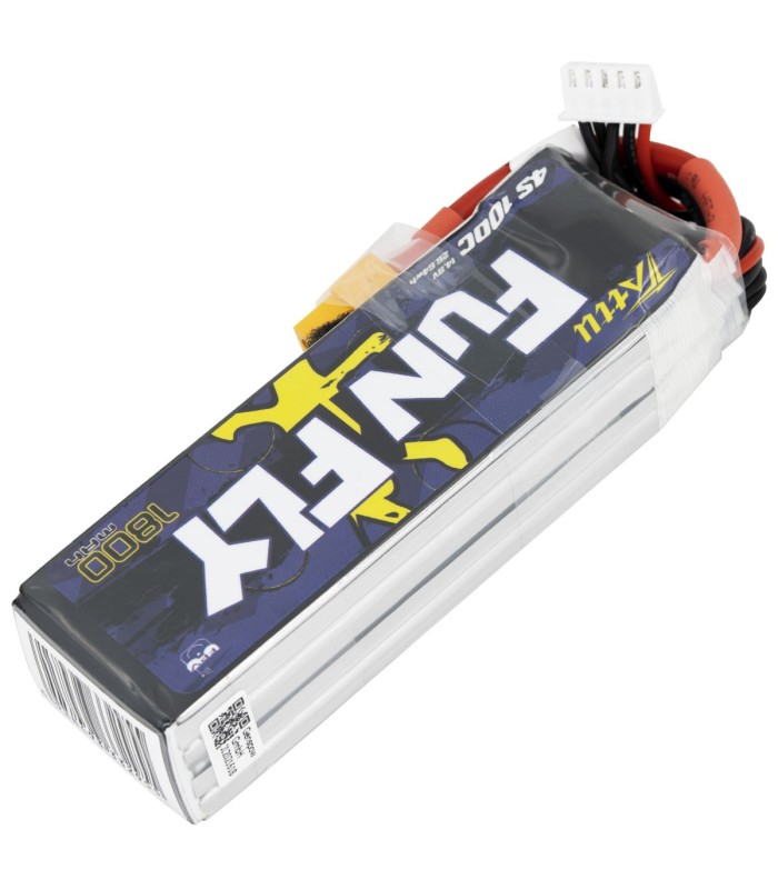 4S-1800mAh-100C - Tattu FunFly Lipo Battery Pack - 14.8V-XT60