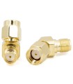 RP-SMA maschio - SMA femmina - Adattatore 45°