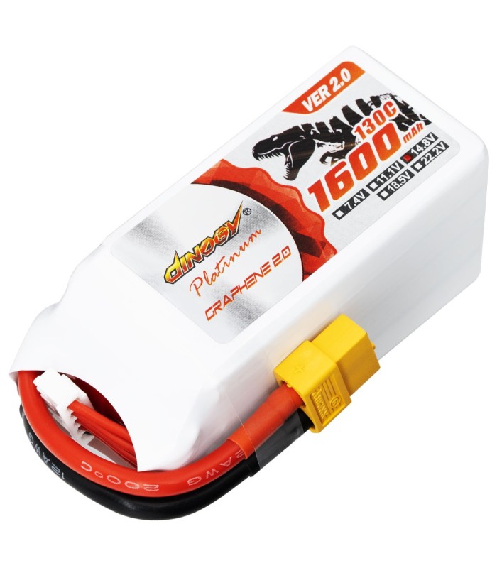 4S-1600mAh -130C - Dinogy Platinum Graphene - Batteria LiPo