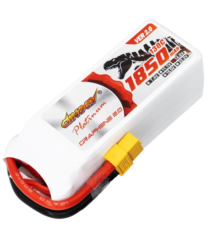 4S-1850mAh -130C - Dinogy Platinum Graphene - Batteria LiPo