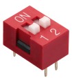 DIP Switch a 2 contatti passo 2,54mm - Interruttore - Commutatore