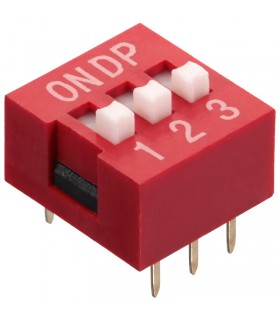 DIP Switch a 3 contatti passo 2,54mm - Interruttore - Commutatore
