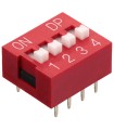 DIP Switch a 4 contatti passo 2,54mm - Interruttore - Commutatore