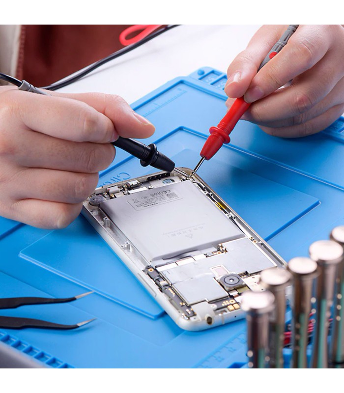 Tappeto da lavoro in Silicone 45x30 - Resistente al calore - Area Magnetica