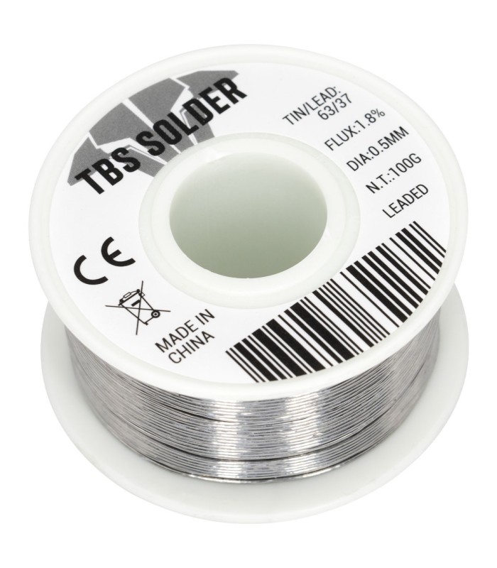 TBS Solder-Stagno professionale 63/37-Flux 1.8% - costruzionedroni.it