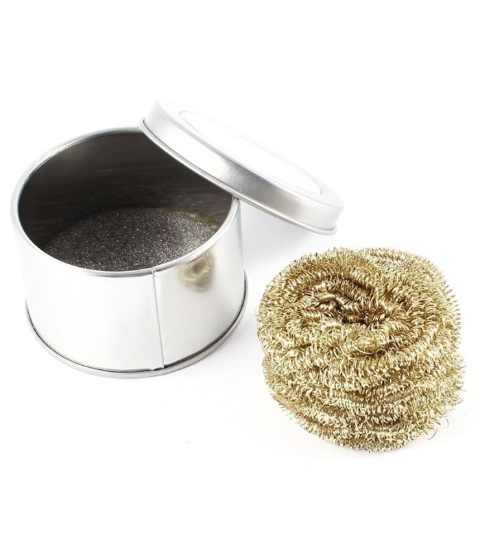 Spirale in rame per pulizia punta saldatore e strumenti di saldatura - inserto verticale