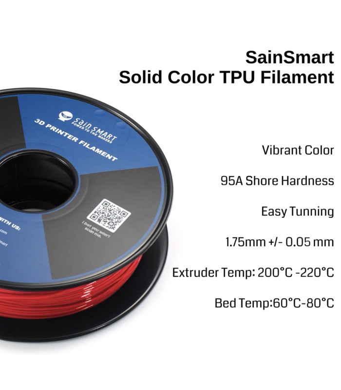 Neon Scarlet - Sain Smart TPU Cyberpunk Color - 1.75mm 0.8kg/1.76lb