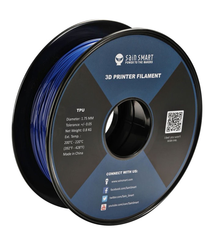Galaxy Blue - Sain Smart Flexible TPU Filament - 1.75mm 0.8kg/1.76lb