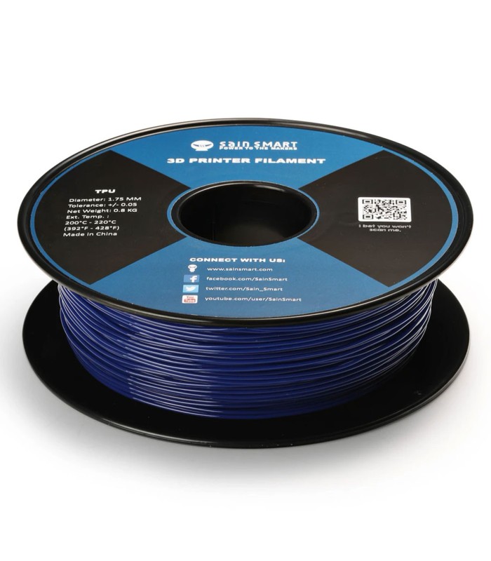 Galaxy Blue - Sain Smart Flexible TPU Filament - 1.75mm 0.8kg/1.76lb