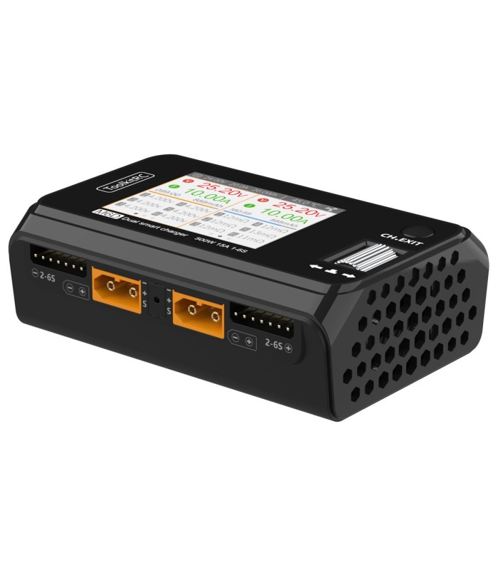ToolKitRC M6D - 500W 25A DUAL - Carica batterie e bilanciatore