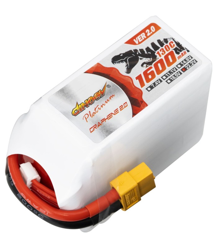 6S-1600mAh -130C - Dinogy Platinum Graphene - Batteria LiPo
