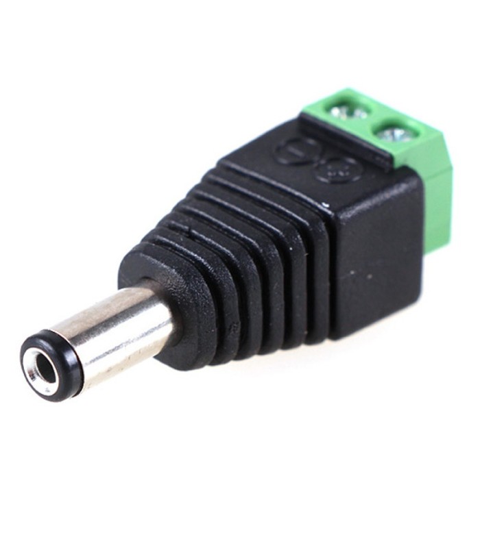 2,1*5,5mm Connettore alimentazione maschio con morsetto