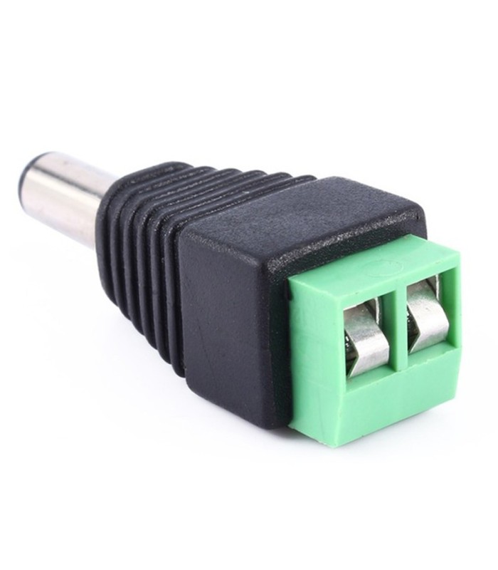 2,1*5,5mm Connettore alimentazione maschio con morsetto