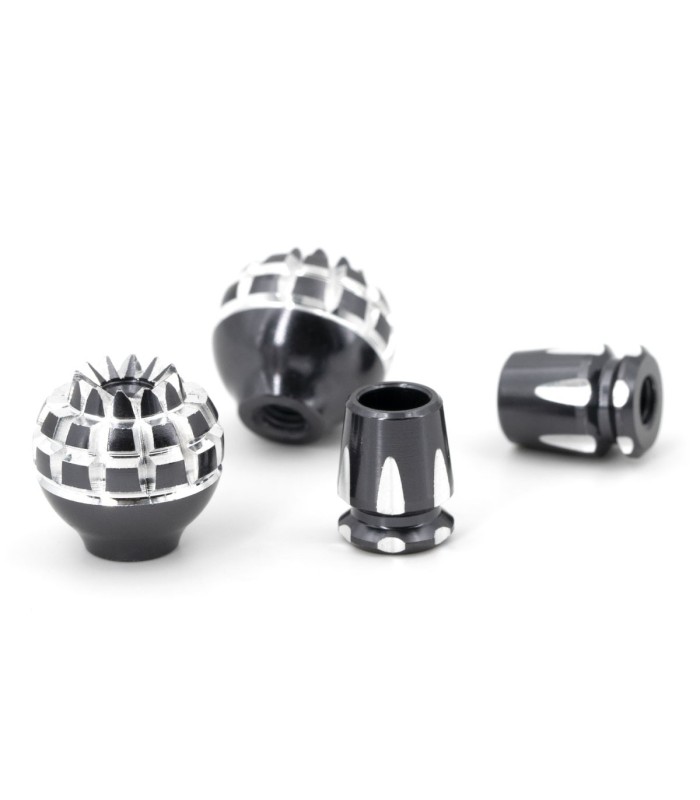 M4 FrSky 4mm CNC Ends Crown Style - Aluminum Gimbal Stick Ends