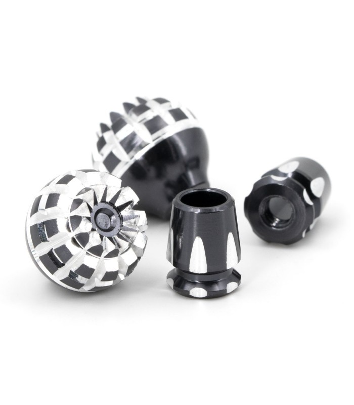 M4 FrSky 4mm CNC Ends Crown Style - Aluminum Gimbal Stick Ends