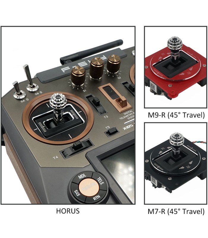 M4 FrSky 4mm CNC Ends Crown Style - Aluminum Gimbal Stick Ends