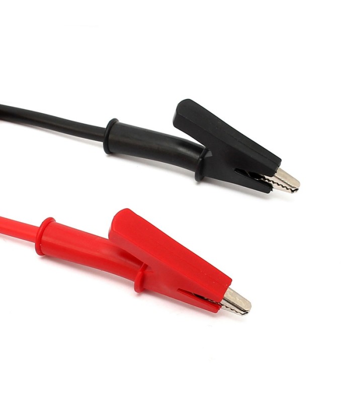 Cavi 4mm con connettore Banana e morsetti rivestiti a coccodrillo