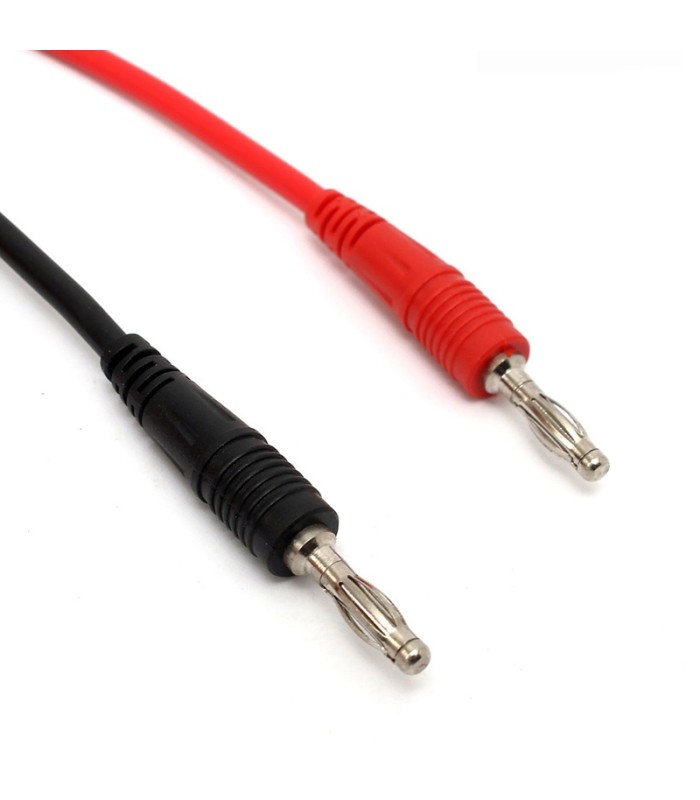 Cavi 4mm con connettore Banana e morsetti rivestiti a coccodrillo