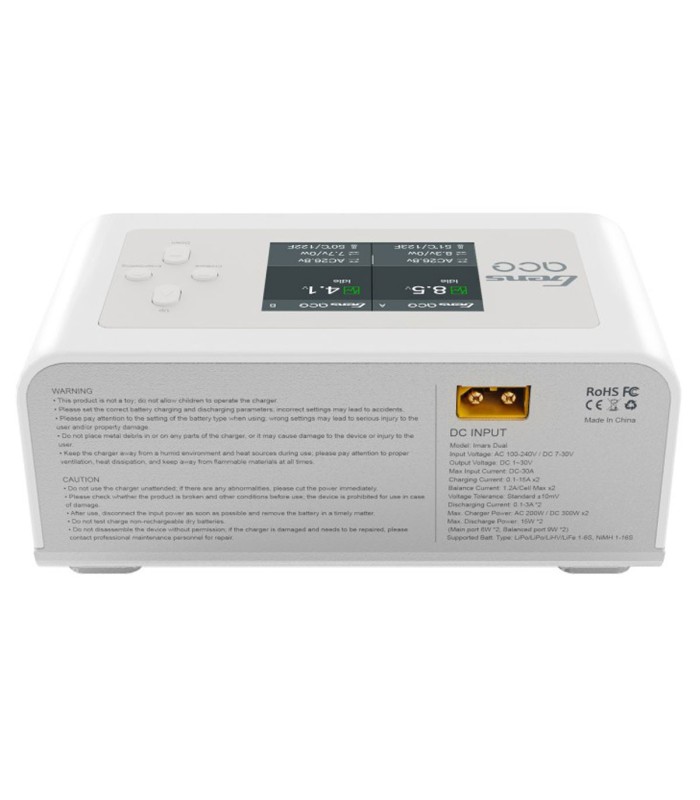 GensAce Imars DUAL - 300W Smart Balance - Carica batterie LiPo