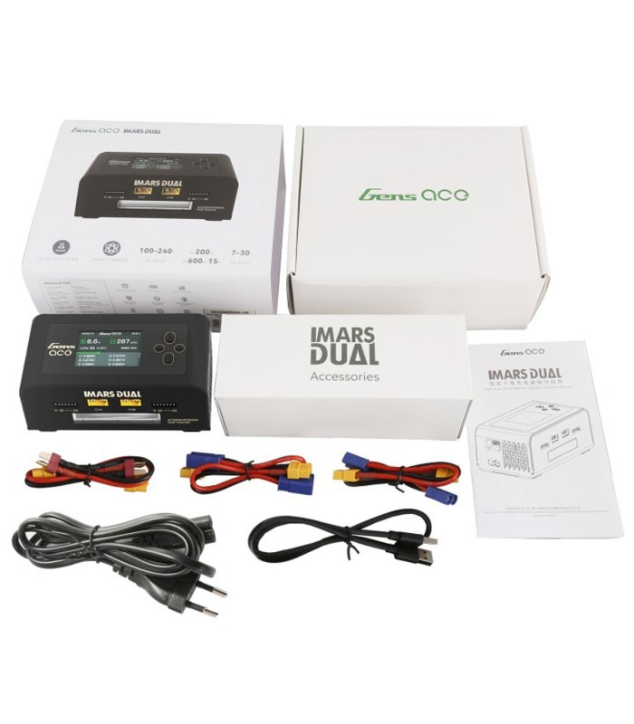 GensAce Imars DUAL - 300W Smart Balance - Carica batterie LiPo