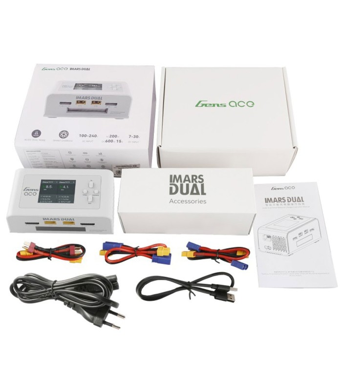 GensAce Imars DUAL - 300W Smart Balance - Carica batterie LiPo