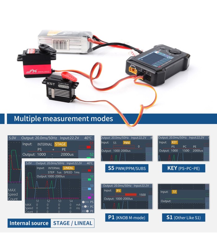ToolkitRC ST8 - Servo tester multiplo