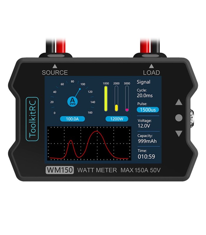 ToolkitRC WM150 - Watt Meter - 150A - 50V